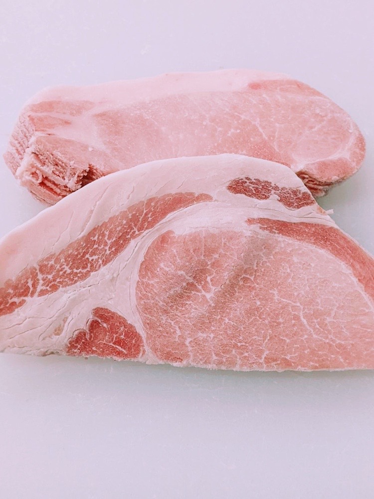 [冷凍・訳あり品] スペイン産ガリシア栗豚ロース　スライス